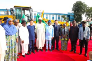 president Tinubu represented by Gashwe flags off collector road co1