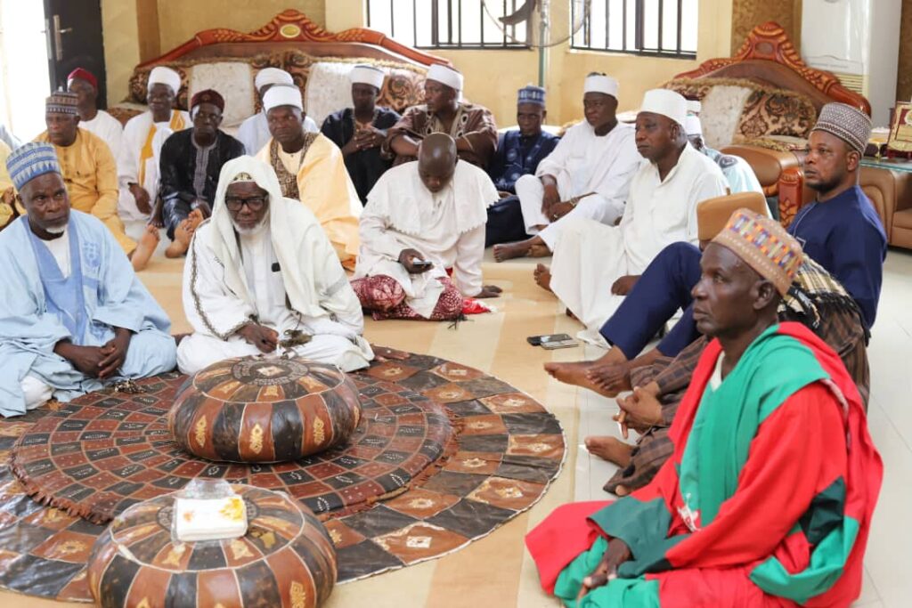 Traditional rulers during the sensitization campaign