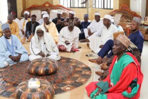 Traditional rulers during the sensitization campaign