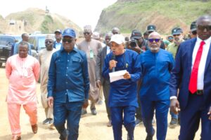 Wike during inspection