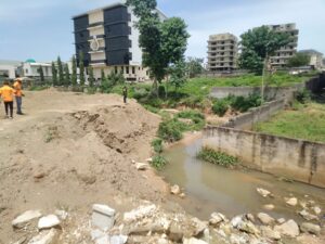flooded area