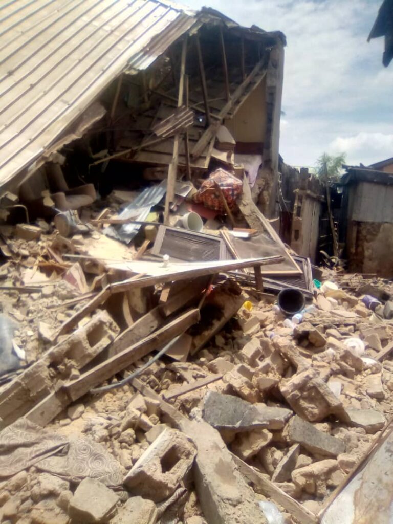 the building collapse