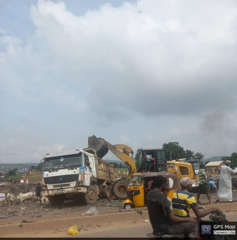 waste being evecuated by STDD